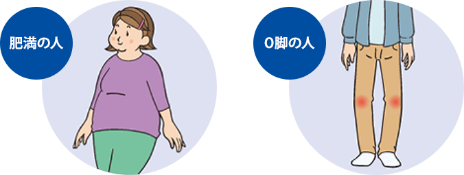 肥満の人・O脚の人
